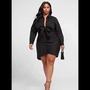 Fashion to Figure Anais Knot-Front Shirt Dress